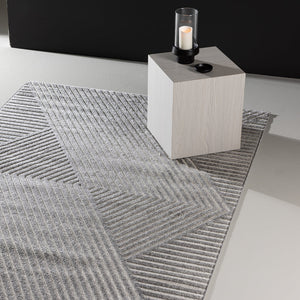 Teppich Timo in Farbe Grau 230x160cm von kommodly