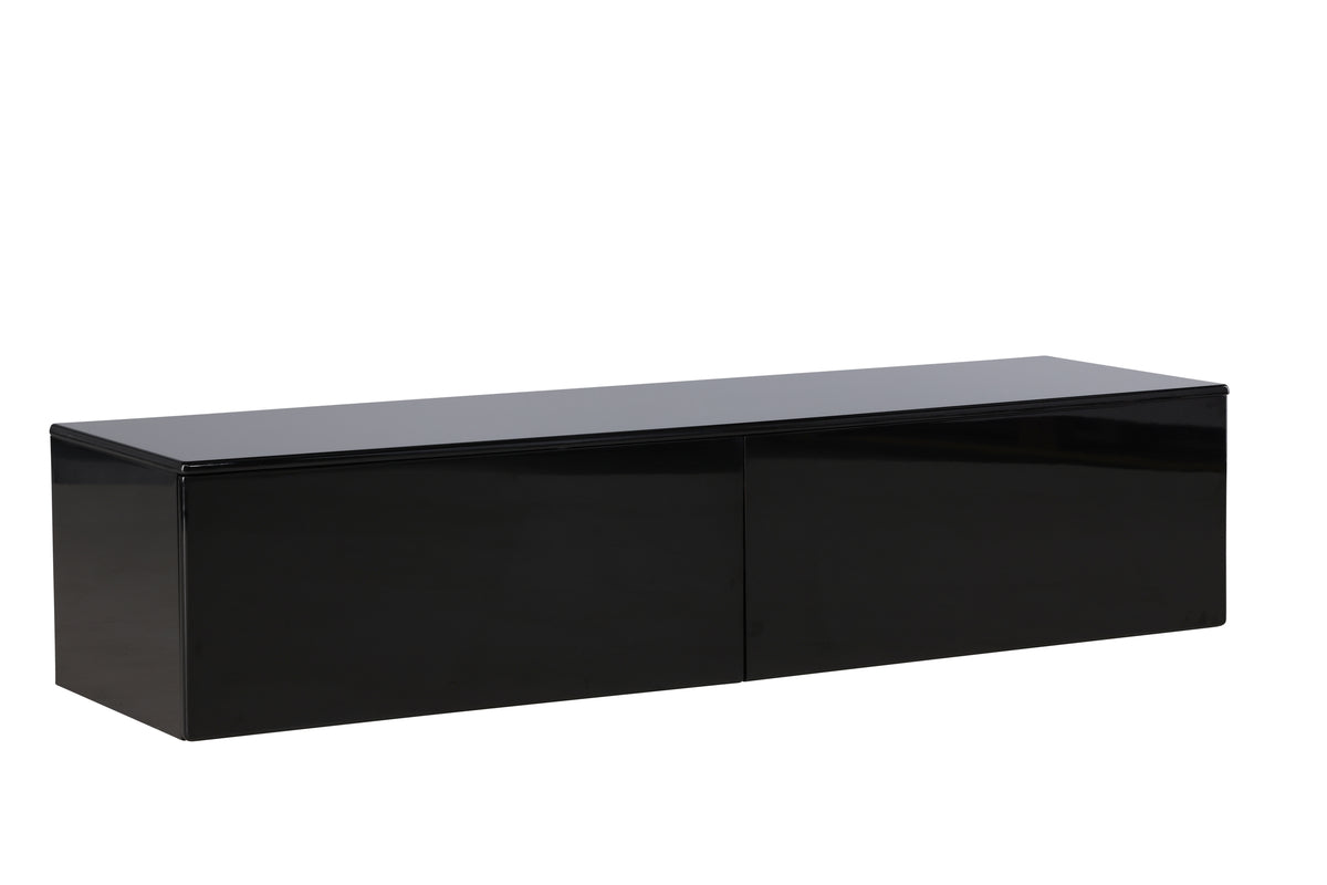 TV-Lowboard Nova Schwarz Glossy in Farbe von kommodly