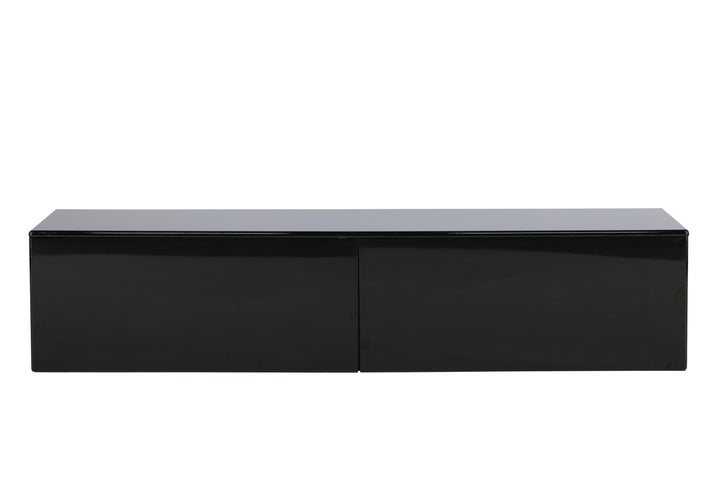 TV-Lowboard Nova Schwarz Glossy in Farbe von kommodly