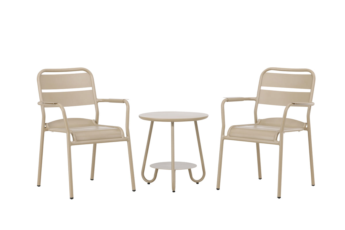 Balkon-Café-Set Daci Beige in Farbe von kommodly