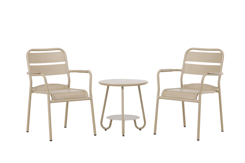 Balkon-Café-Set Daci Beige in Farbe von kommodly