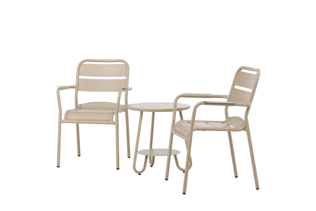 Balkon-Café-Set Daci Beige in Farbe von kommodly