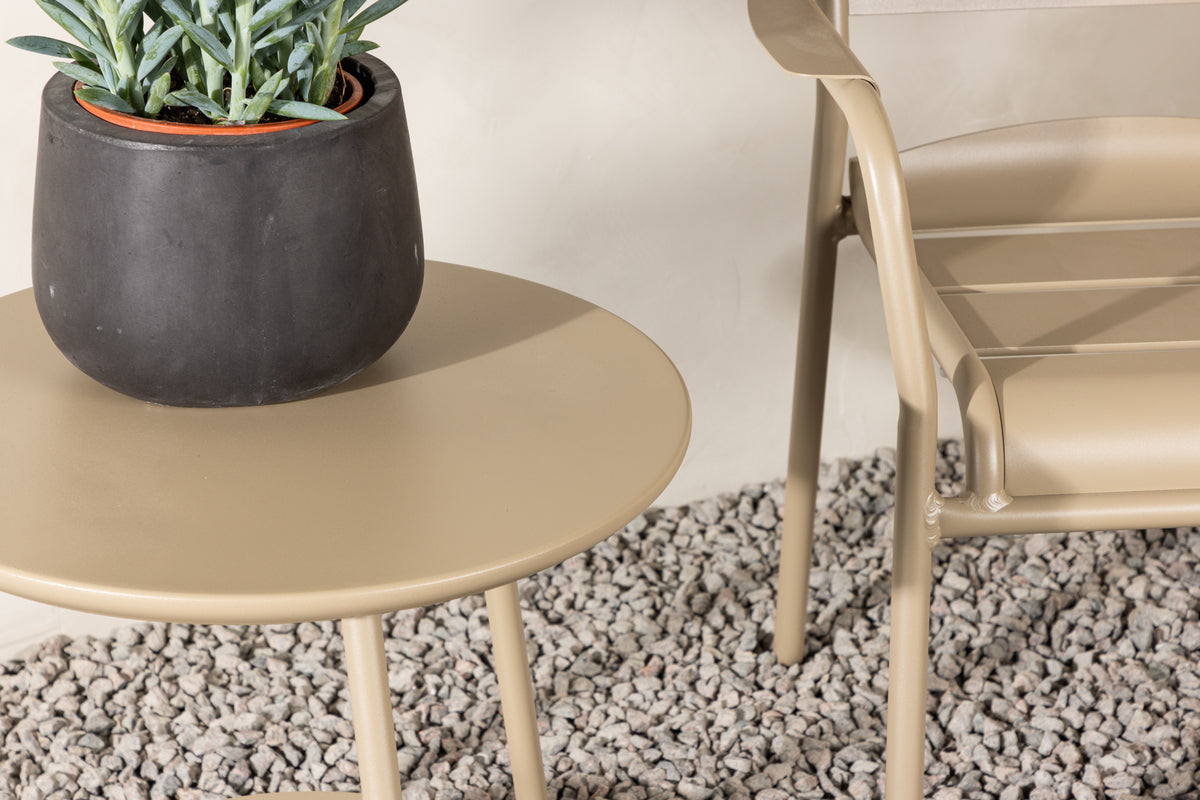 Balkon-Café-Set Daci Beige in Farbe von kommodly