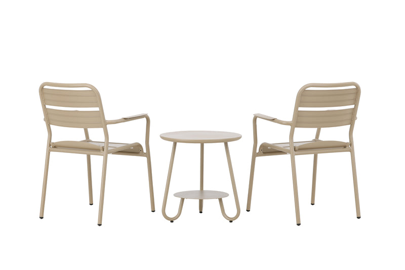 Balkon-Café-Set Daci Beige in Farbe von kommodly