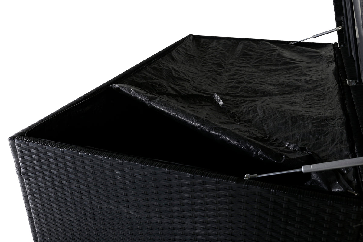 Kissenbox Kago Schwarz in Farbe von kommodly