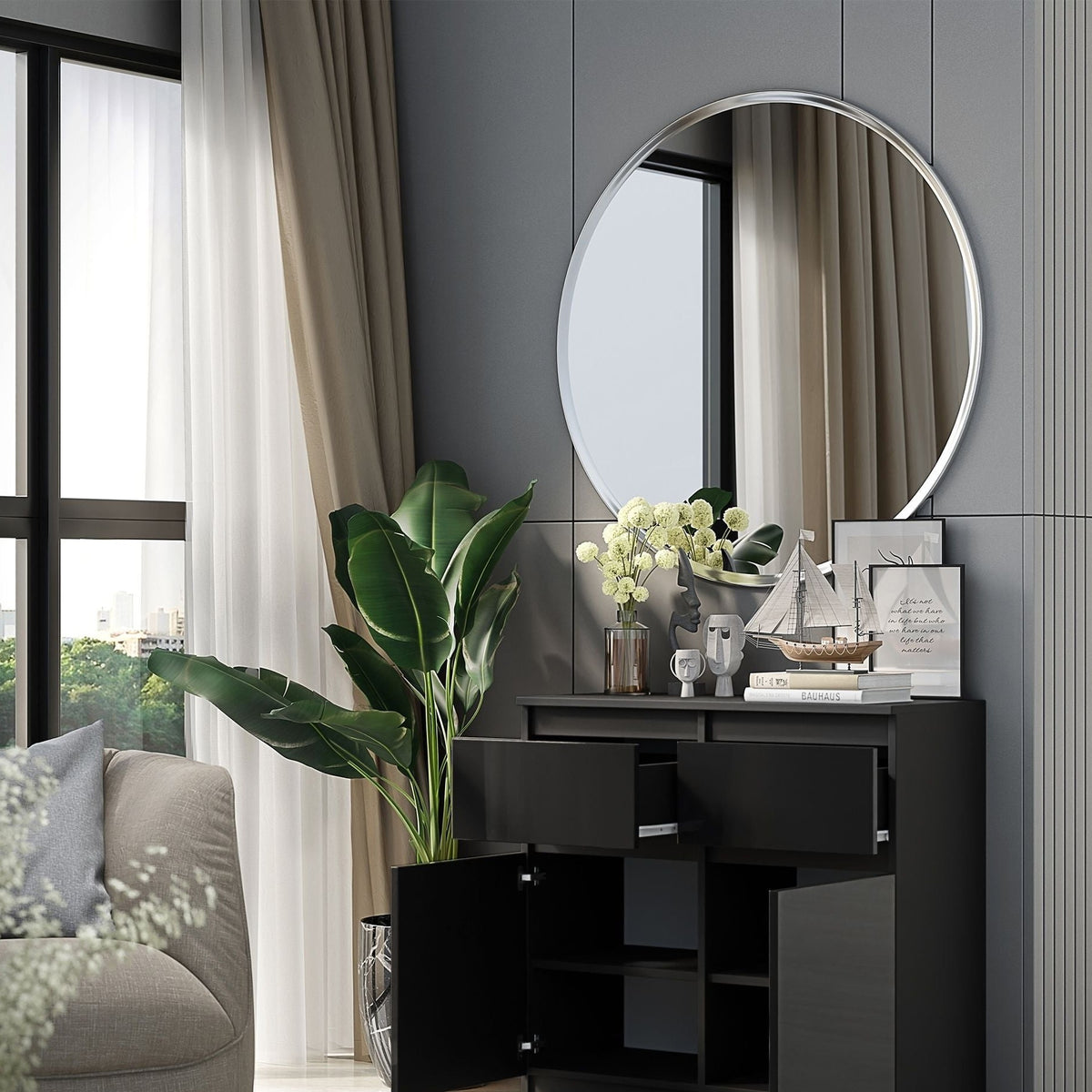 Noah Sideboard 80 cm / 2 Schubladen in Farbe von kommodly