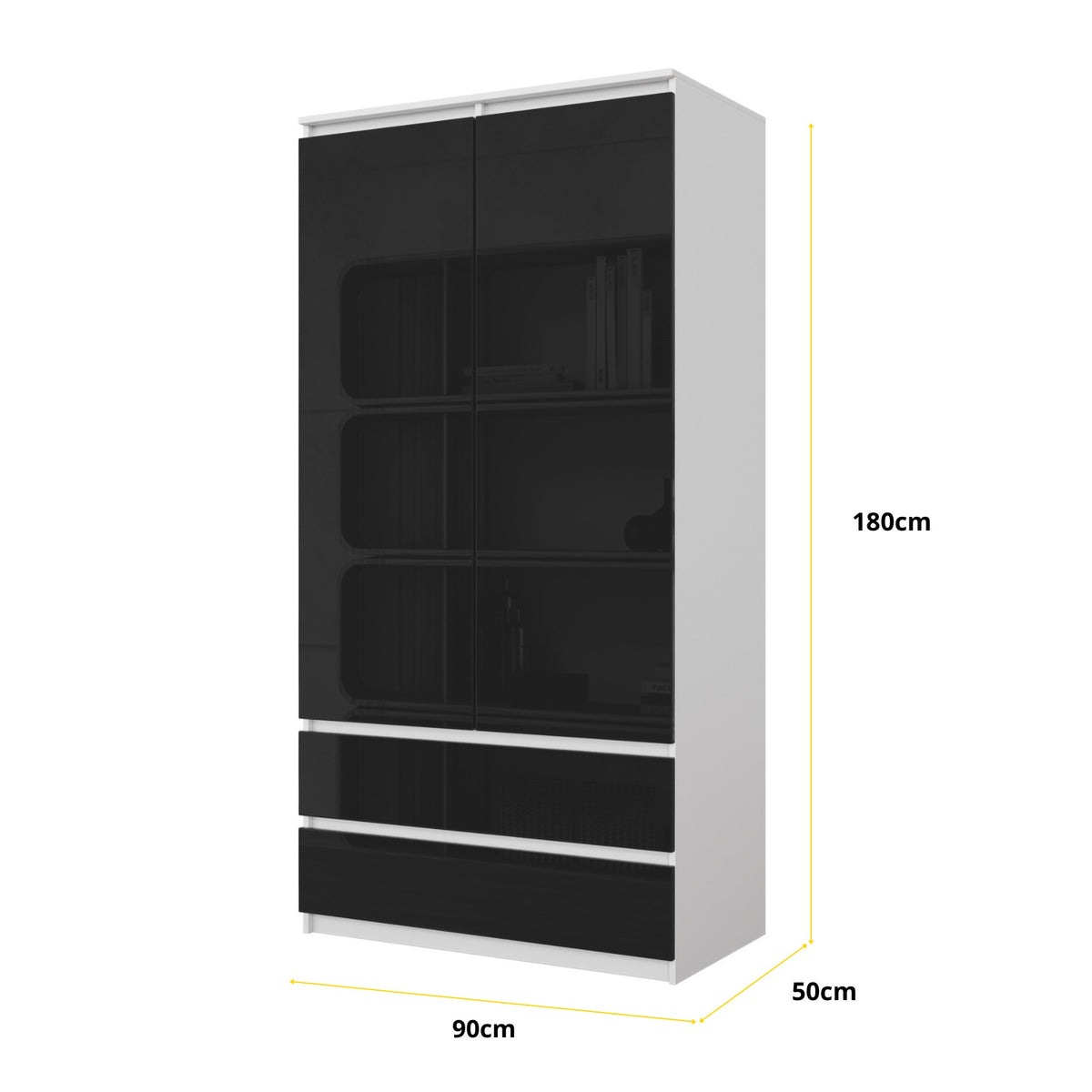Joelle Kleiderschrank 90 cm / 2 Türen in Farbe von kommodly