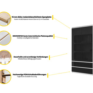 Joelle Kleiderschrank 90 cm / 2 Türen in Farbe von kommodly