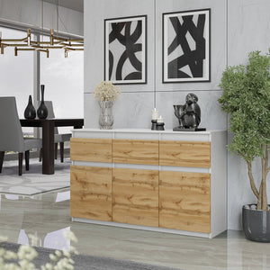 Noah Sideboard 120 cm / 3 Schubladen in Farbe von kommodly