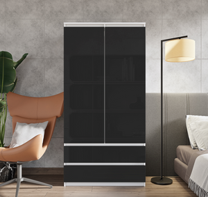 Joelle Kleiderschrank 90 cm / 2 Türen in Farbe von kommodly
