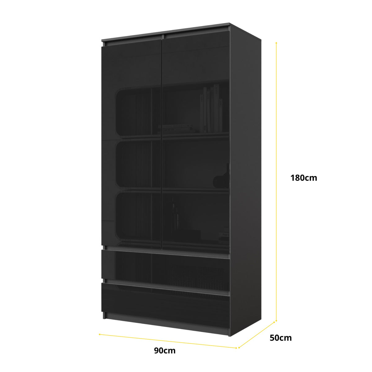 Joelle Kleiderschrank 90 cm / 2 Türen in Farbe von kommodly
