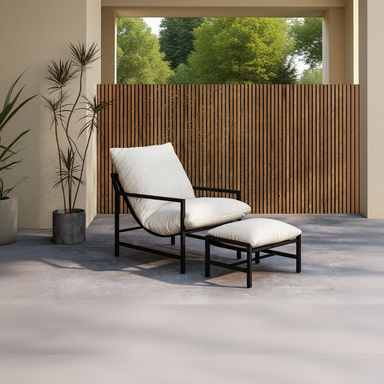 Loungestuhl Yumi in Farbe Schwarz von kommodly