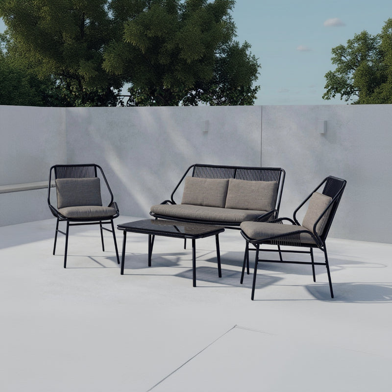 Lounge-Set Kelo in Farbe Schwarz von kommodly