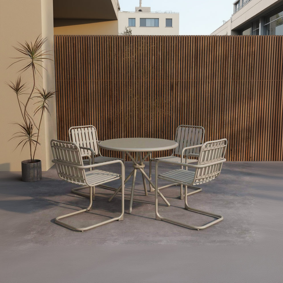 Garten-Set Chio 5-Teilig in Farbe Beige von Kommodly