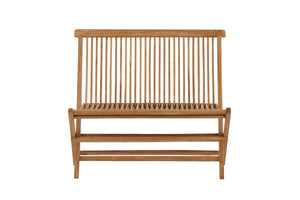 Gartenbank Tora Teak Natur in Farbe von kommodly