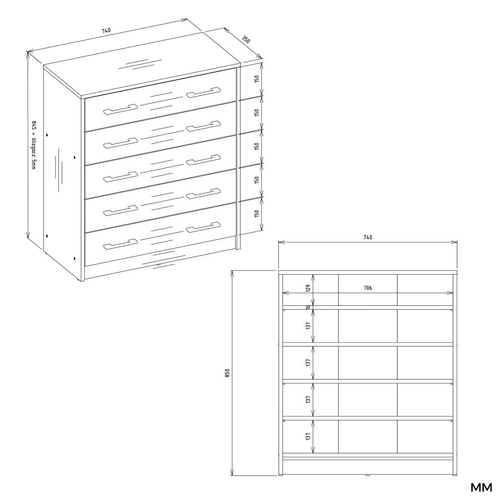 Schuhschrank Velo in Farbe von kommodly