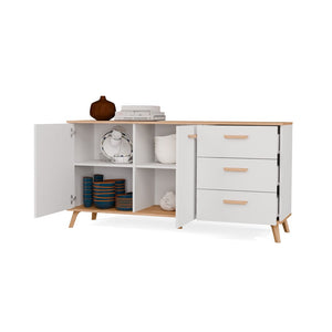 Kommode Ada Weiß/Artisan Eiche in Farbe von kommodly