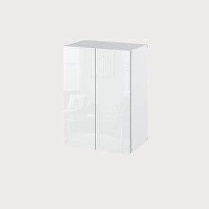 Badezimmerschrank Beautybox 40cm in Farbe Weiß Matt Weiß Hochglanz von Kommodly