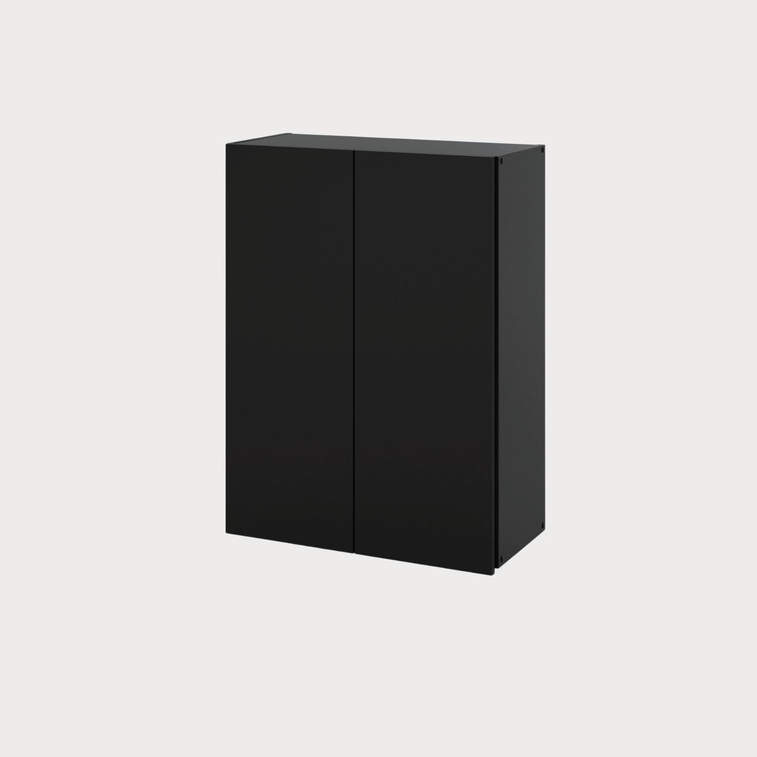 Badezimmerschrank Beautybox 60cm in Farbe Schwarz Matt von Kommodly