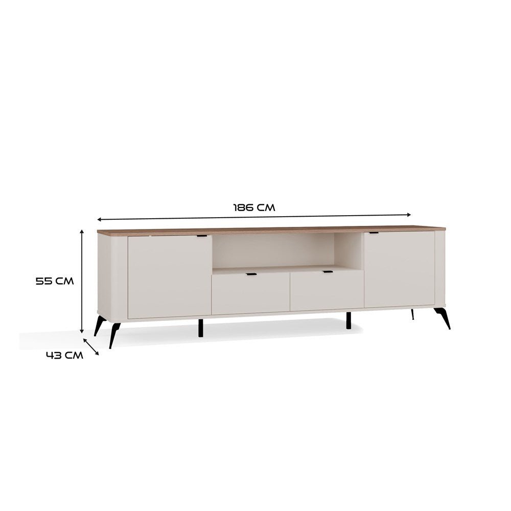 TV-Lowboard Vero in Farbe von kommodly