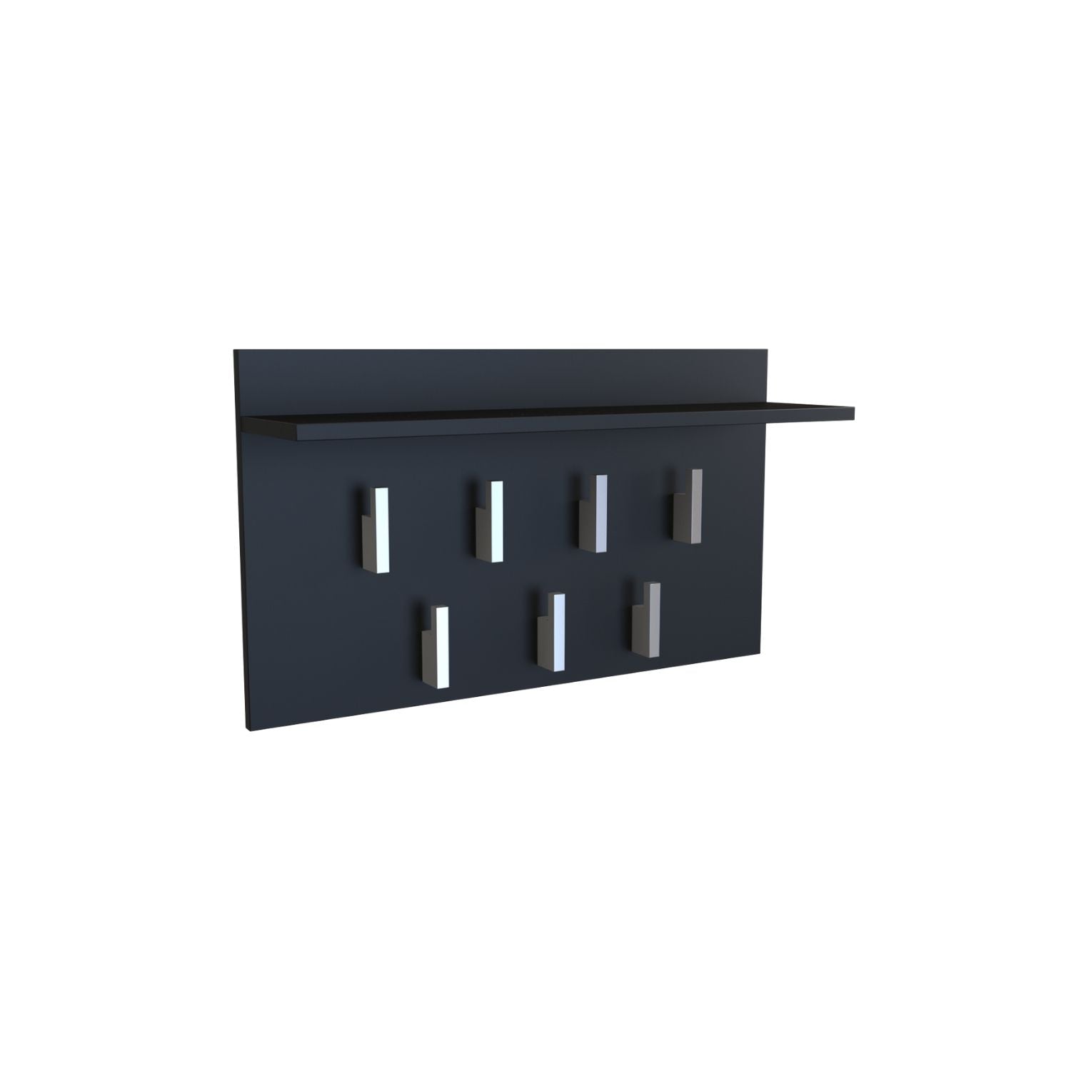 Garderobe Gina in Farbe Schwarz Matt von Kommodly