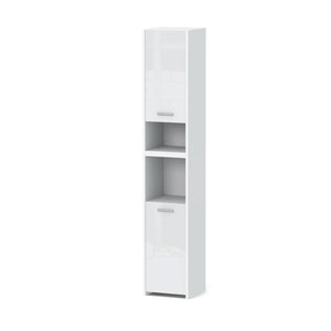 Hochschrank Hannes in Farbe Weiß Hochglanz von Kommodly