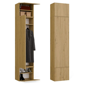 Garderobe Gerhard Single in Farbe Eiche von Kommodly
