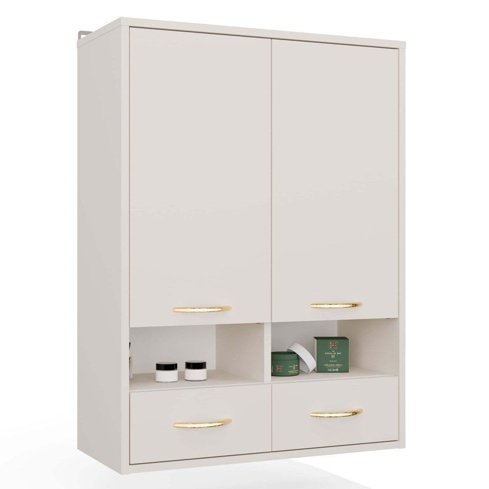Wandhängeschrank Viva Weiß in Farbe von kommodly