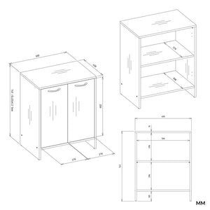 Badezimmerschrank Vio in Farbe von kommodly