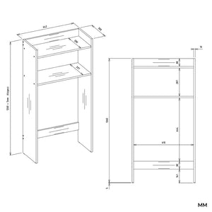 Waschmaschinenschrank Waschli Klein in Farbe von Kommodly