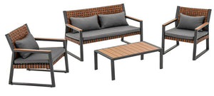 Gartenmöbel-Set Niko Grau in Farbe von kommodly