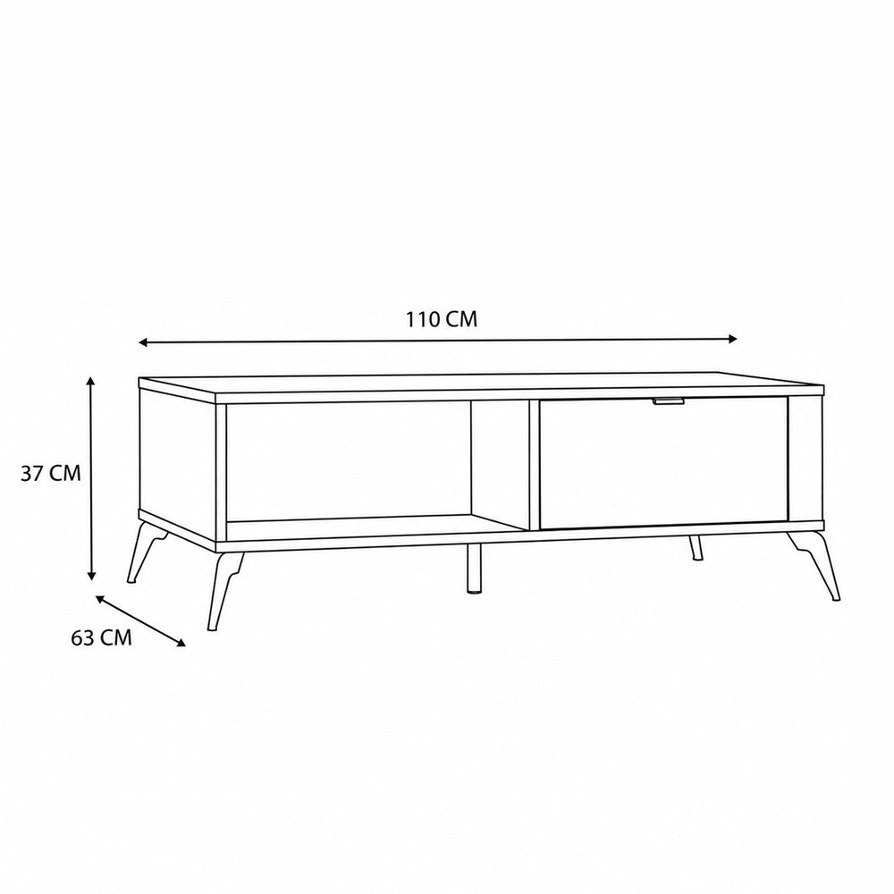 Couchtisch Kora Beige in Farbe von kommodly