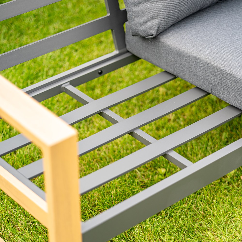 Gartenmöbel-Set Vega Anthrazit/Braun in Farbe von kommodly