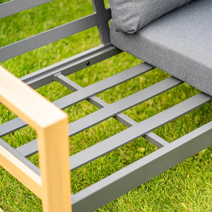 Gartenmöbel-Set Vega Anthrazit/Braun in Farbe von kommodly