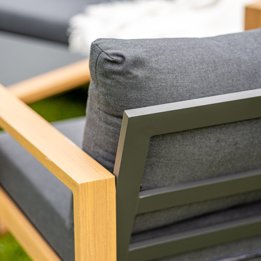Gartenmöbel-Set Vega Anthrazit/Braun in Farbe von kommodly