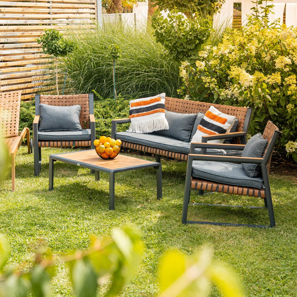 Gartenmöbel-Set Niko Grau in Farbe von kommodly
