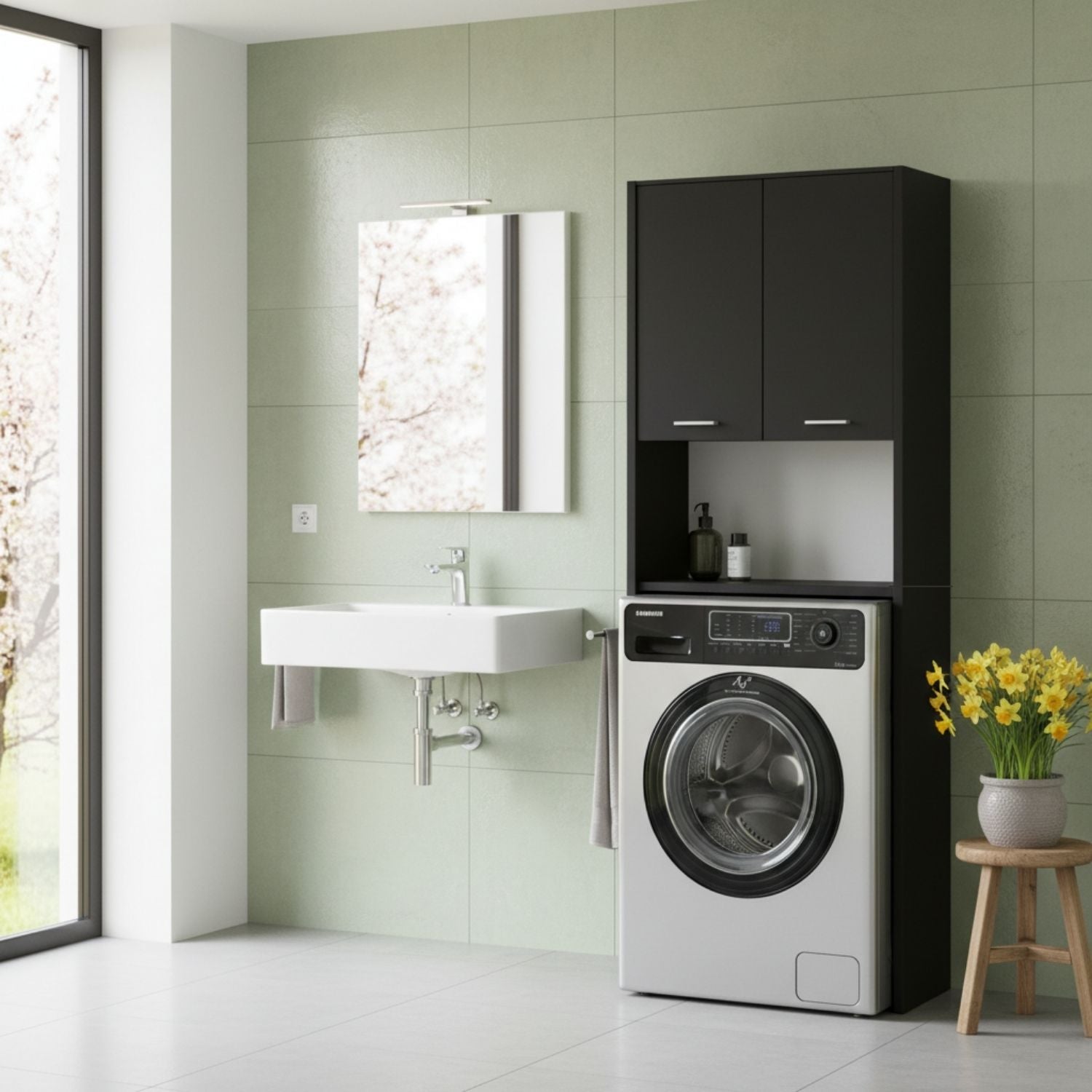 Waschmaschinenschrank Waschli in Farbe von Kommodly