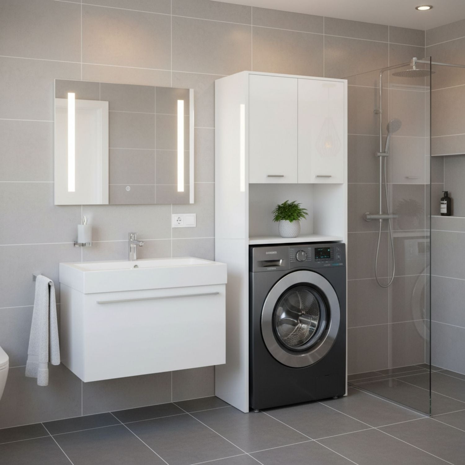 Waschmaschinenschrank Waschli in Farbe von Kommodly