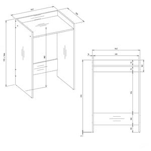 Waschmaschinenschrank Waschli Klein B in Farbe von Kommodly