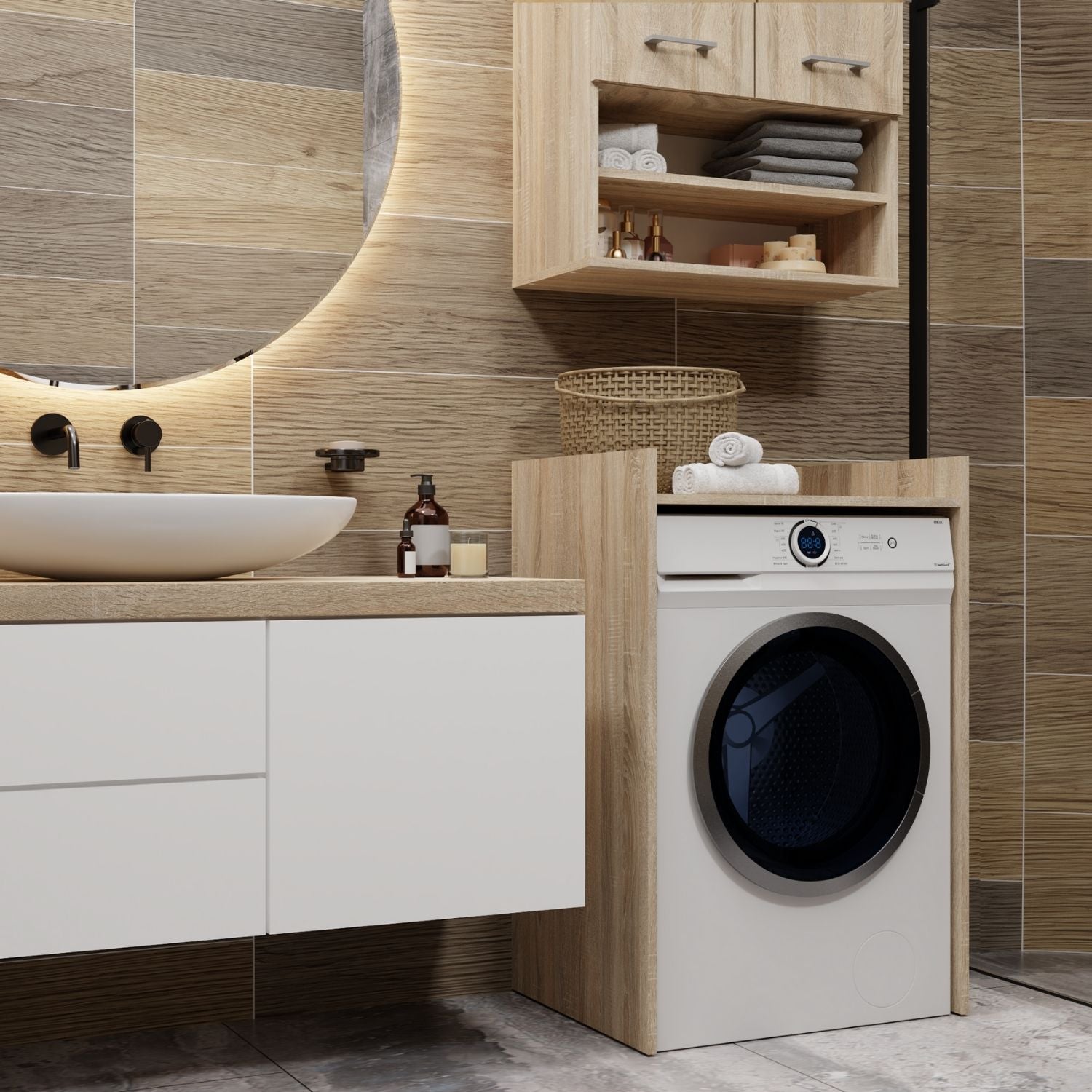 Waschmaschinenschrank Waschli Klein B in Farbe von Kommodly