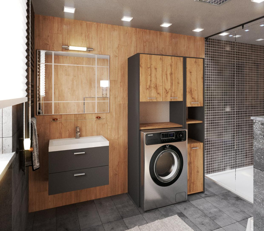 Waschmaschinenschrank Waschli Set 2 in Farbe von Kommodly