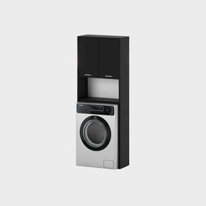 Waschmaschinenschrank Waschli in Farbe Schwarz Matt von Kommodly
