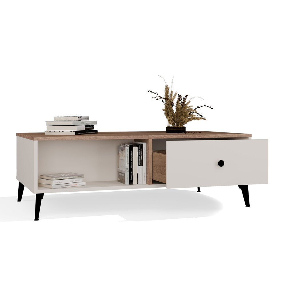Couchtisch Tova Beige/Eiche in Farbe von kommodly