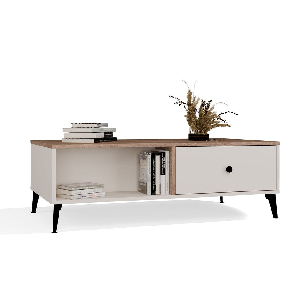 Couchtisch Tova Beige/Eiche in Farbe von kommodly
