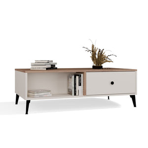 Couchtisch Tova Beige/Eiche in Farbe von kommodly