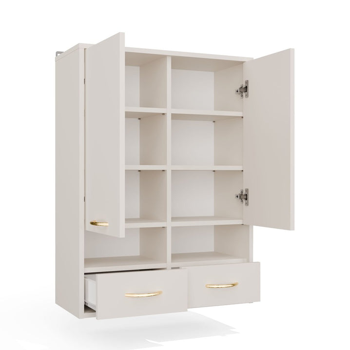Wandhängeschrank Viva Weiß in Farbe von kommodly