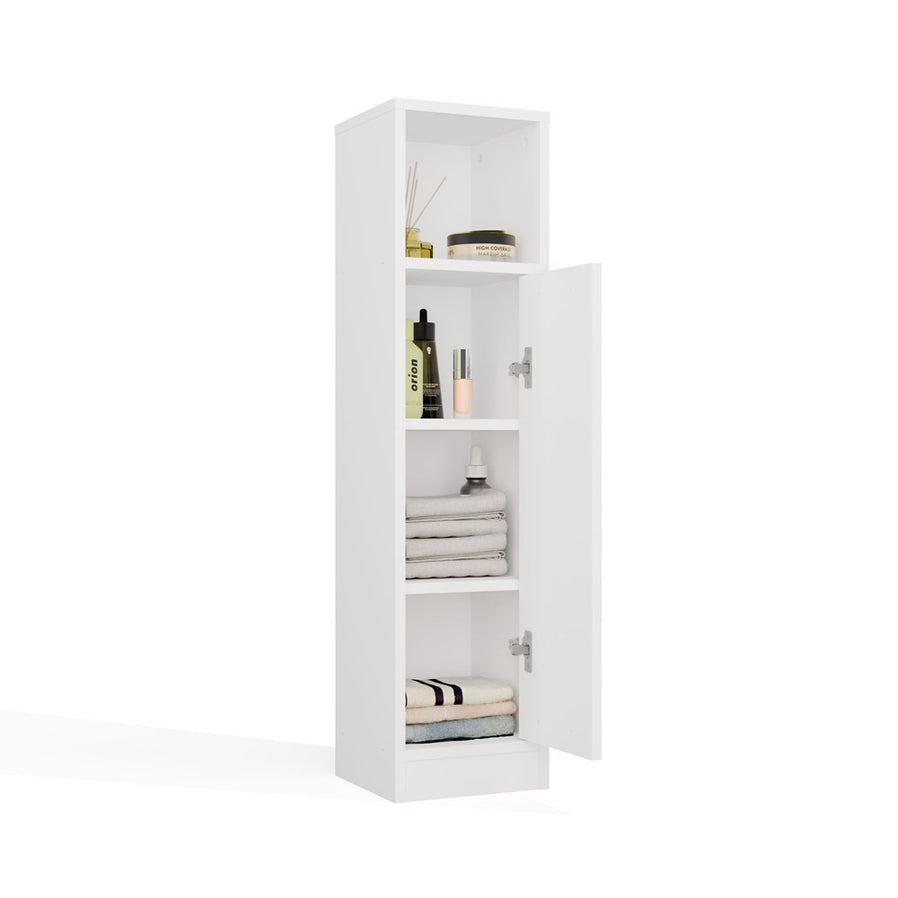 Badezimmerschrank Iva Weiß in Farbe von kommodly