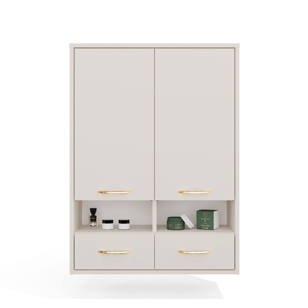 Wandhängeschrank Viva Weiß in Farbe von kommodly