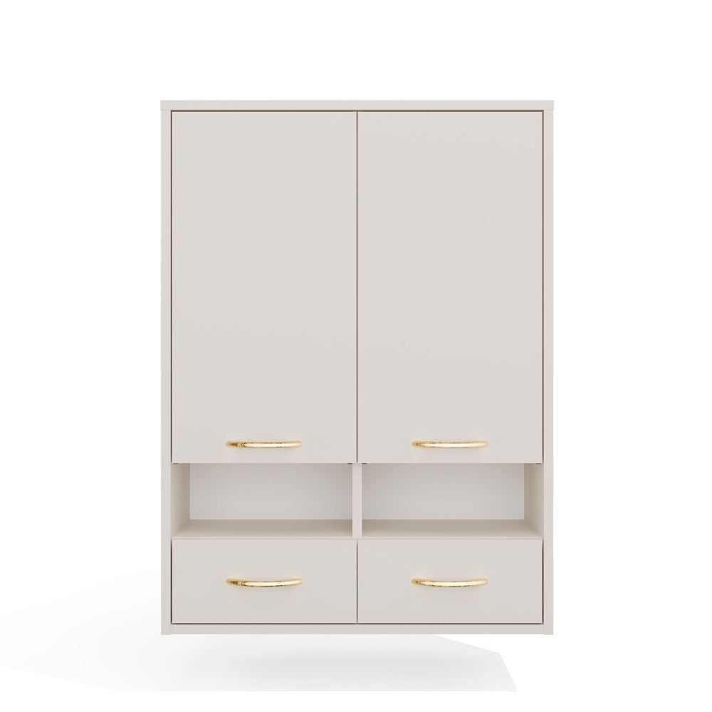 Wandhängeschrank Viva Weiß in Farbe von kommodly