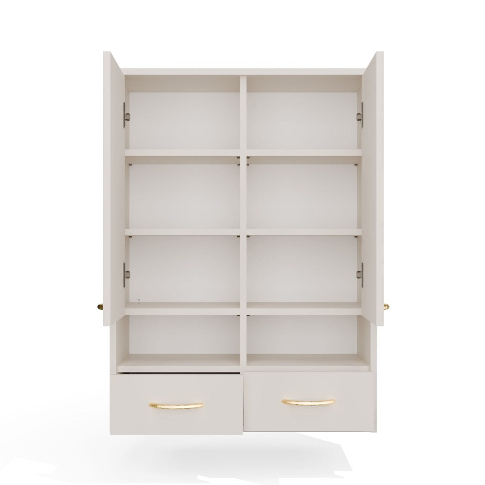 Wandhängeschrank Viva Weiß in Farbe von kommodly